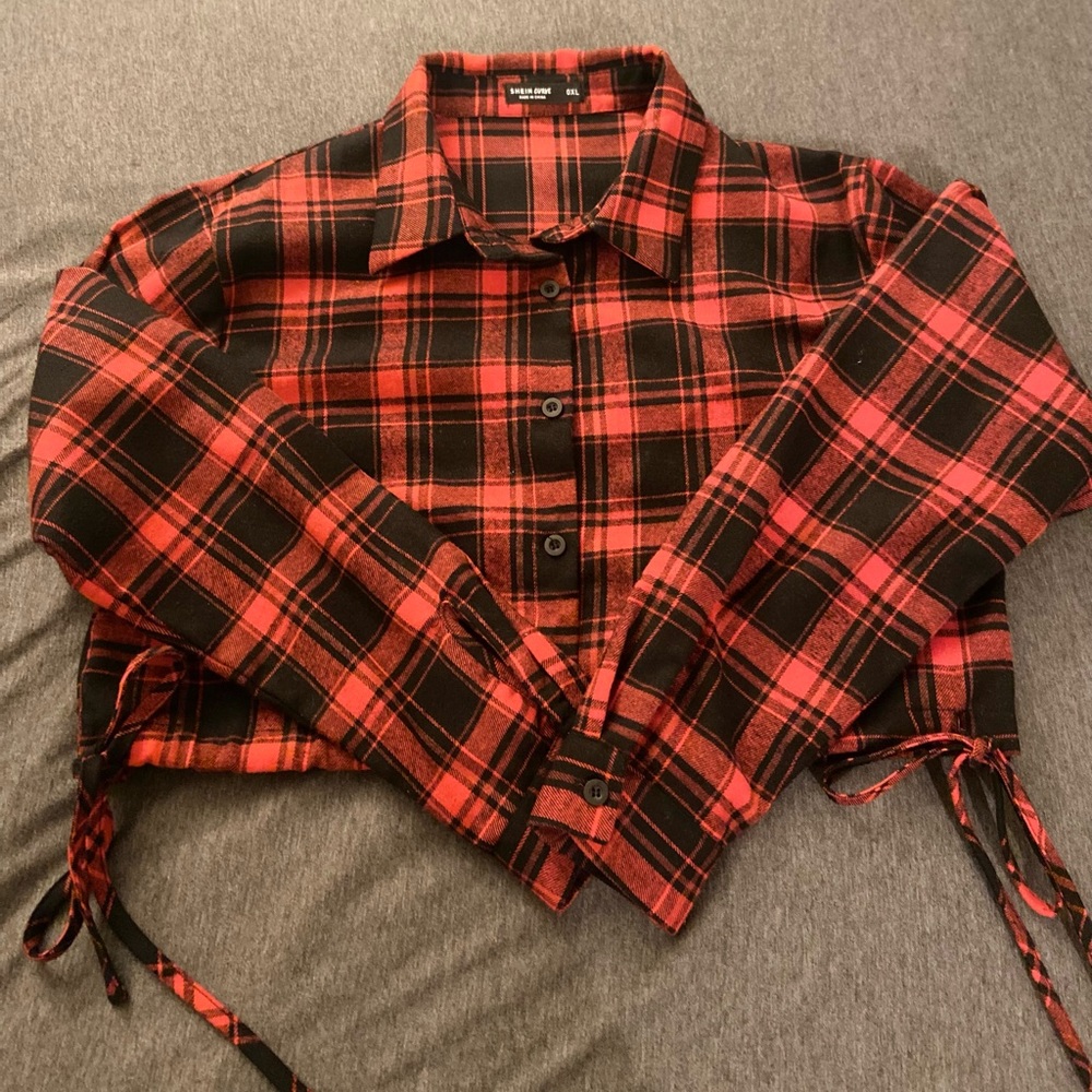 5/$25 Flannel Crop Top